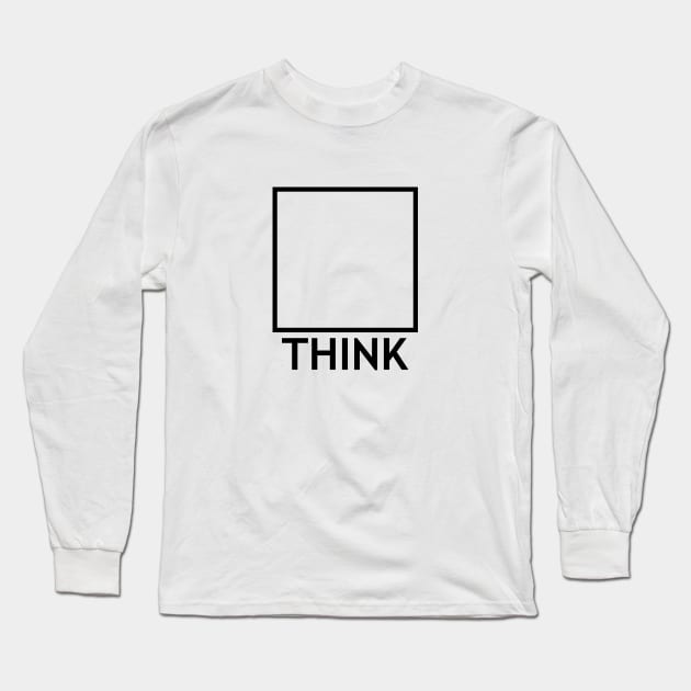 THINK OUTSIDE THE BOX light Long Sleeve T-Shirt by timlewis